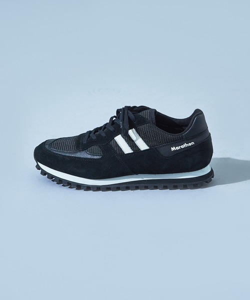 セール】【別注/ZDA】ナイロンライン レザースニーカー 2200PH