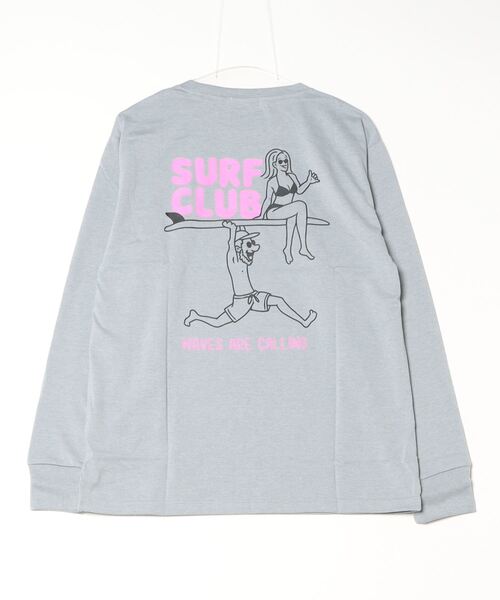 Bling Leads（ブリングリーズ）の「16/- 天竺 イラストプリント クルーネック ロング Tシャツ（Tシャツ/カットソー・メンズ・ブラック/杢グレー/ホワイト・L/M）」の7枚目の写真