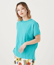 CUBE SUGAR（キューブシュガー）の「WEB限定抗菌加工USコットン天竺フレンチスリーブ（Tシャツ/カットソー）」