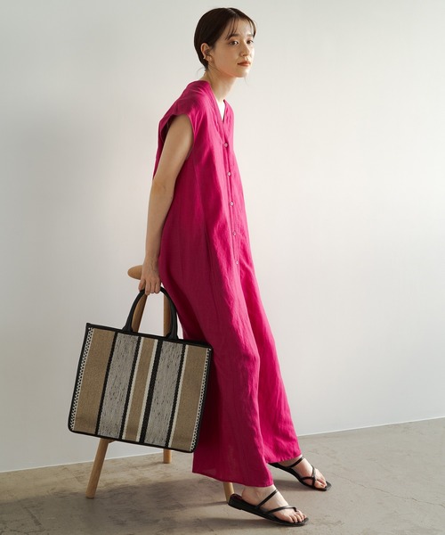 LOUNGEDRESS（ラウンジドレス）の「リネンマキシシャツワンピース 