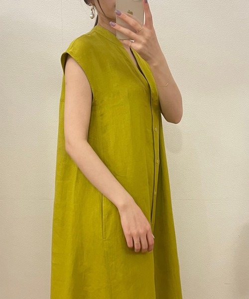 LOUNGEDRESS（ラウンジドレス）の「リネンマキシシャツワンピース 