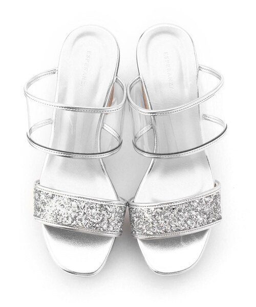 ESPERANZA（エスペランサ）の「◆グリッターコルクプラットフォーム厚底サンダル（サンダル・レディース・その他1/ブロンズ/ブラック系2/ピンク系6・LL/S/M/L）」の9枚目の写真