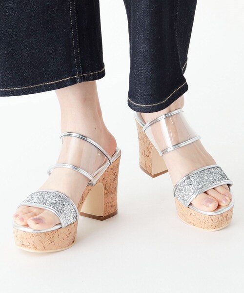 ESPERANZA（エスペランサ）の「◆グリッターコルクプラットフォーム厚底サンダル（サンダル・レディース・その他1/ブロンズ/ブラック系2/ピンク系6・LL/S/M/L）」の12枚目の写真