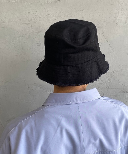 JEANS FACTORY Clothes（ジーンズファクトリークローズ）の「[Jeans Factory Clothes/ジーンズファクトリークローズ] フリンジバケットハット（ハット・メンズ・ブラック/アイボリー/ミント/レオパード/ゼブラ・L）」の15枚目の写真