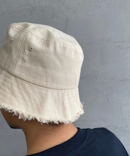 JEANS FACTORY Clothes（ジーンズファクトリークローズ）の「[Jeans Factory Clothes/ジーンズファクトリークローズ] フリンジバケットハット（ハット・メンズ・ブラック/アイボリー/ミント/レオパード/ゼブラ・L）」の21枚目の写真