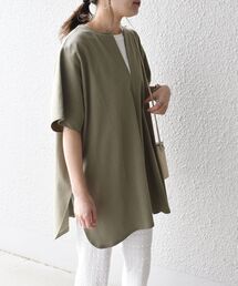 レディースのtシャツ カットソー グリーン カーキ 緑色系 Vネック ファッション通販 Zozotown