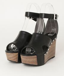 サイドオープンスタッズサンダル