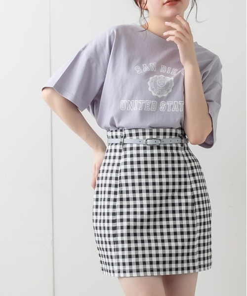 OLIVE des OLIVE（オリーブデオリーブ）の「Pureミニスカート（スカート・レディース・グリーン系その他/ライトグリーン/オフホワイト/ブラック系その他/スミクロ・FREE）」の3枚目の写真