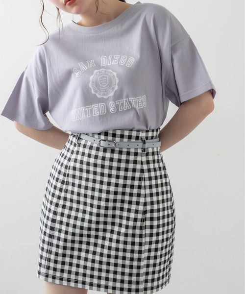 OLIVE des OLIVE（オリーブデオリーブ）の「Pureミニスカート（スカート・レディース・グリーン系その他/ライトグリーン/オフホワイト/ブラック系その他/スミクロ・FREE）」の12枚目の写真