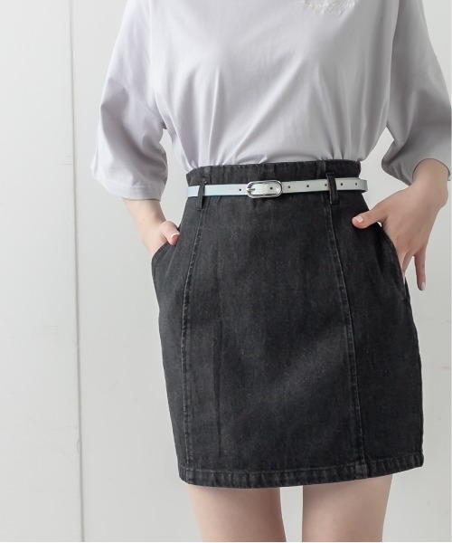 OLIVE des OLIVE（オリーブデオリーブ）の「Pureミニスカート（スカート・レディース・グリーン系その他/ライトグリーン/オフホワイト/ブラック系その他/スミクロ・FREE）」の13枚目の写真