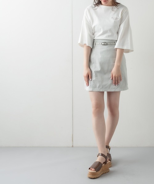 OLIVE des OLIVE（オリーブデオリーブ）の「Pureミニスカート（スカート・レディース・グリーン系その他/ライトグリーン/オフホワイト/ブラック系その他/スミクロ・FREE）」の17枚目の写真