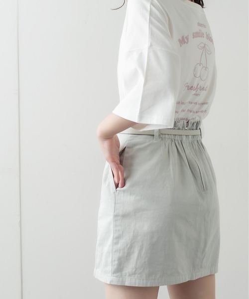 OLIVE des OLIVE（オリーブデオリーブ）の「Pureミニスカート（スカート・レディース・グリーン系その他/ライトグリーン/オフホワイト/ブラック系その他/スミクロ・FREE）」の7枚目の写真