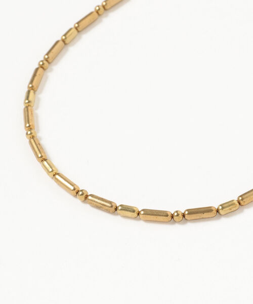 Ray BEAMS（レイビームス）の「Ray BEAMS / ブラスビーズ ネックレス（ネックレス・レディース・ゴールド・ONE SIZE）」の2枚目の写真