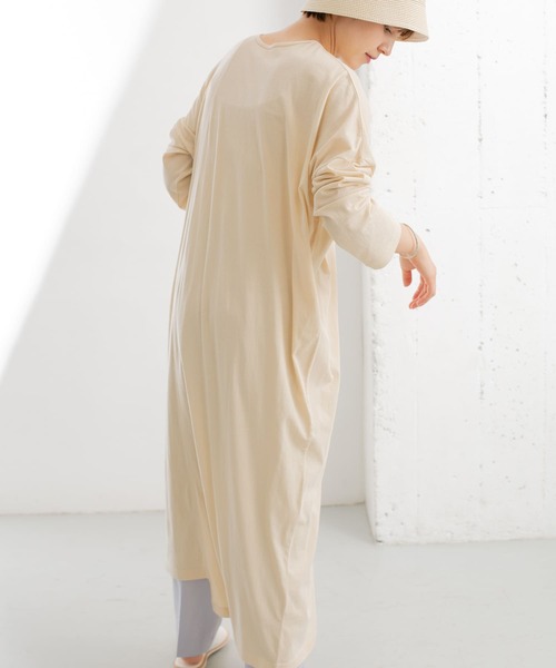 KBF(ケイビーエフ)の「2WAYロングカットワンピース(ワンピース・レディース・ブラック/オフホワイト/ベージュ・ONE)」の4枚目の写真
