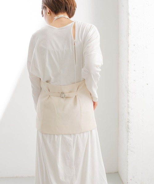 KBF(ケイビーエフ)の「2WAYロングカットワンピース(ワンピース・レディース・ブラック/オフホワイト/ベージュ・ONE)」の17枚目の写真