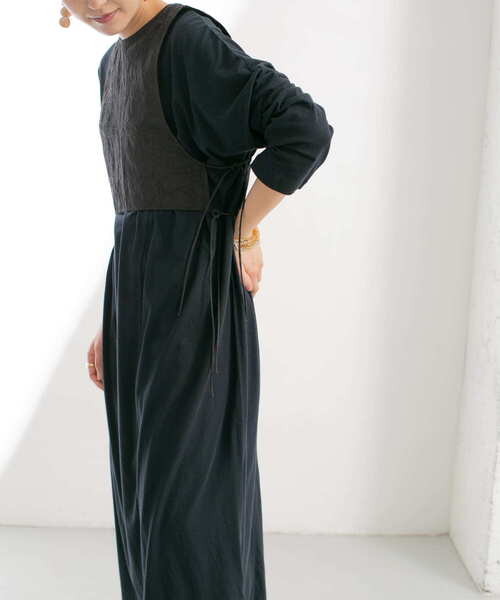 KBF(ケイビーエフ)の「2WAYロングカットワンピース(ワンピース・レディース・ブラック/オフホワイト/ベージュ・ONE)」の15枚目の写真