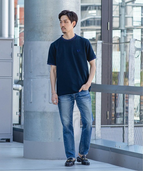 FRED PERRY(フレッドペリー)の「《汗染み防止》【FRED PERRY / フレッド ペリー】別注 SOLOTEX(R) カルゼ Tシャツ(Tシャツ/カットソー・メンズ・チャコールグレー/ホワイト/ベージュ/ネイビー/ブルーグリーン・SMALL/MEDIUM/LARGE/X-LARGE)」の21枚目の写真