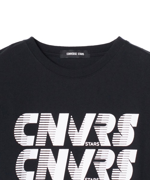 CONVERSE STARS(コンバーススターズ)の「プリントTシャツ(Tシャツ/カットソー・レディース・ブラック/ホワイト・FREE)」の6枚目の写真