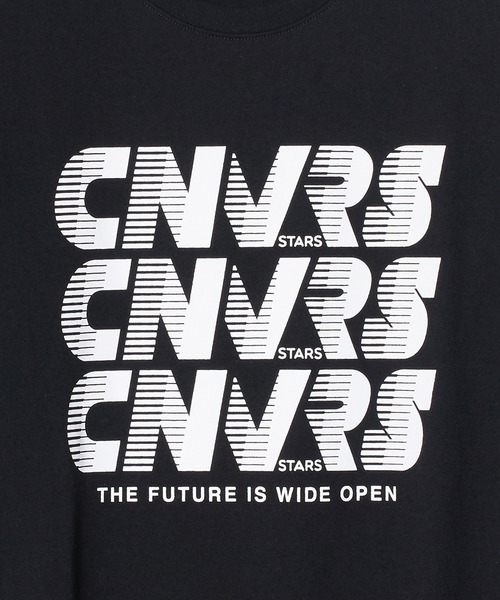 CONVERSE STARS(コンバーススターズ)の「プリントTシャツ(Tシャツ/カットソー・レディース・ブラック/ホワイト・FREE)」の7枚目の写真