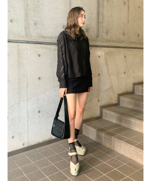 EMODA（エモダ）の「アシンメトリーショルダーバッグ（ショルダーバッグ・レディース・ブラック/ブラウン・FREE）」の12枚目の写真