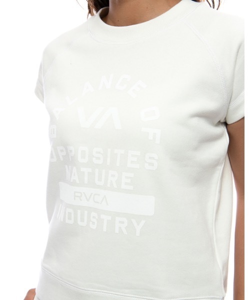 RVCA(ルーカ)の「RVCA レディース 【ALL TIME COLLECTION】 CREW NECK STITCH ST トレーナー【2021年夏モデル】/ルーカ半袖スウェットトレーナー(スウェット・レディース・オフホワイト/ブラック/レッド・X-SMALL/SMALL)」の12枚目の写真