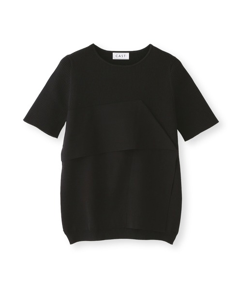 CAST:（キャストコロン）の「フロントデザインリブニット（ニット/セーター・レディース・ホワイト/ブラック/ブルー・S/M）」の20枚目の写真