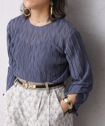 ap retro | プリーツシフォン楊柳ブラウス【ZOZO限定アイテム】(シャツ/ブラウス)