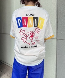 WEGO/キャラモチーフバックロゴプリント半袖Tシャツ