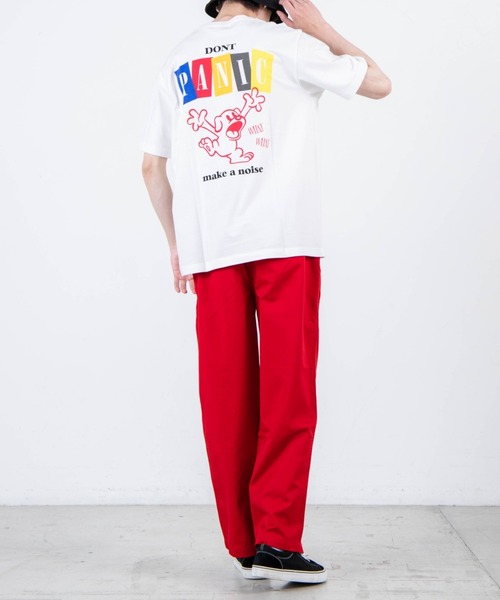 WEGO（ウィゴー）の「WEGO/キャラモチーフバックロゴプリント半袖Tシャツ（Tシャツ/カットソー・メンズ・スミクロ/オフホワイト・SMALL/MEDIUM/LARGE/X-LARGE）」の17枚目の写真