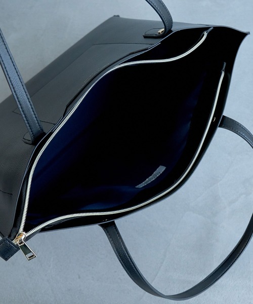 ROPE' PICNIC(ロペピクニック)の「【A4対応】軽量フロントポケット平カシメ3層トートバッグ(トートバッグ・レディース・ブラック/オフホワイト/ベージュ/シルバー/ブラウン系その他3・FREE)」の15枚目の写真