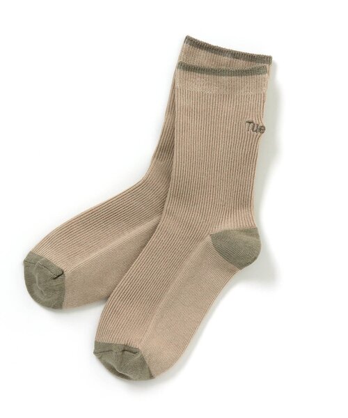 apres les cours(アプレレクール)の「BOY'S WEEKDAYソックス(ソックス/靴下・キッズ・チャコール/ラベンダー/サックスブルー/ネイビー/レンガ/オフホワイト/ベージュ・12/18/21/15 )」の4枚目の写真