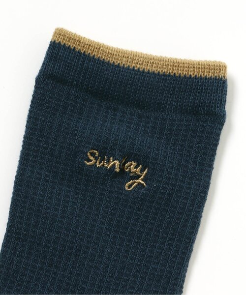 apres les cours(アプレレクール)の「BOY'S WEEKDAYソックス(ソックス/靴下・キッズ・チャコール/ラベンダー/サックスブルー/ネイビー/レンガ/オフホワイト/ベージュ・12/18/21/15 )」の9枚目の写真