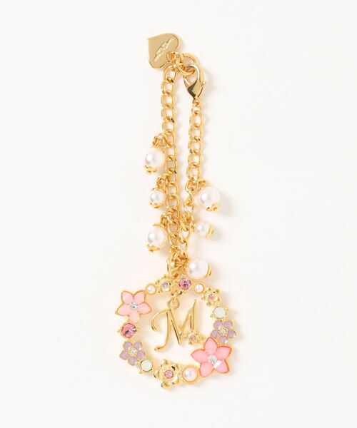 フラワーサークルイニシャルバッグチャーム M チャーム Samantha Thavasa Petit Choice サマンサタバサ プチチョイス のファッション通販 Zozotown