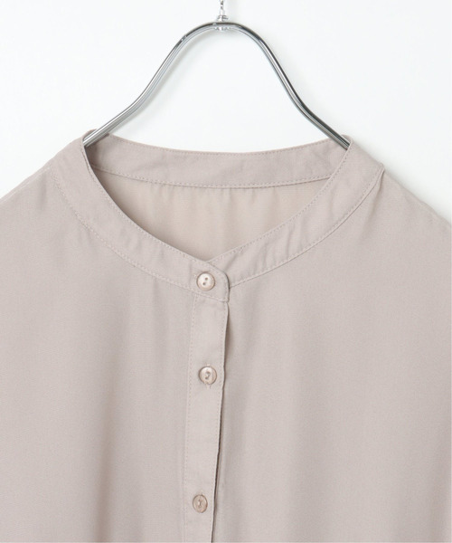 VENCEEXCHANGE（ヴァンスエクスチェンジ）の「半袖ティアードブラウス（シャツ/ブラウス・レディース・ブラック/オフホワイト/ブルー/ベージュ系その他・M）」の10枚目の写真