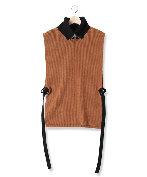 CULLNI（クルニ）の「21-AW-041 タートルニットベスト（ベスト・メンズ・ブラック/ブラウン/グリーン/ブラウン系その他/グリーン系その他・2/1/0）」の10枚目の写真