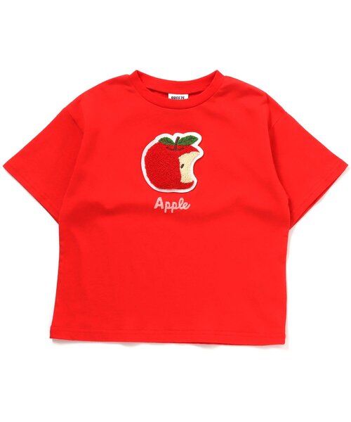 BREEZE（ブリーズ）の「/フルーツサガラワッペンTシャツ（Tシャツ/カットソー・キッズ・ライム/レインボー/レッド/パープル/オフホワイト/クリーム/ピンク/オレンジ/ミント/イエロー・140/80/110/100/130/120/90）」の8枚目の写真