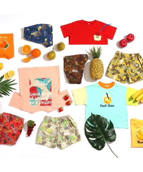 BREEZE（ブリーズ）の「/フルーツサガラワッペンTシャツ（Tシャツ/カットソー・キッズ・ライム/レインボー/レッド/パープル/オフホワイト/クリーム/ピンク/オレンジ/ミント/イエロー・140/80/110/100/130/120/90）」の13枚目の写真