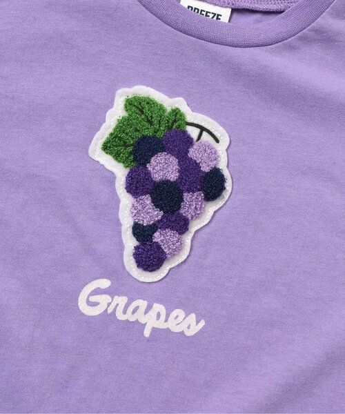 BREEZE（ブリーズ）の「/フルーツサガラワッペンTシャツ（Tシャツ/カットソー・キッズ・ライム/レインボー/レッド/パープル/オフホワイト/クリーム/ピンク/オレンジ/ミント/イエロー・140/80/110/100/130/120/90）」の18枚目の写真