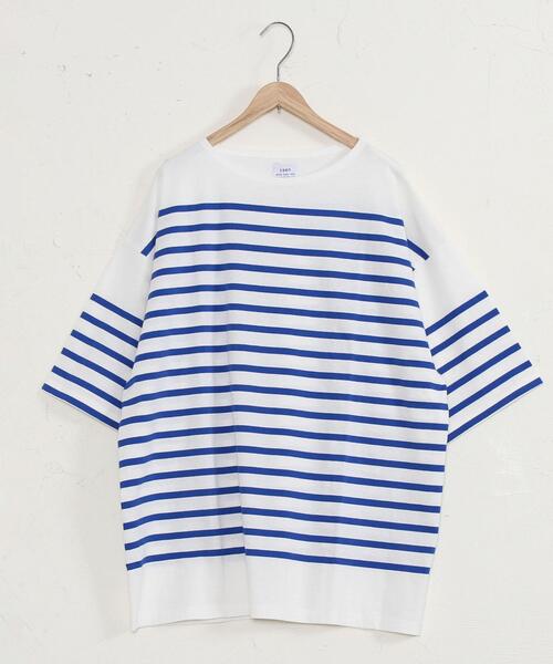 coen（コーエン）の「ナバルボーダーTシャツ（Tシャツ/カットソー・メンズ・オリーブ/コバルトブルー・MEDIUM/X-LARGE/SMALL/LARGE）」の14枚目の写真