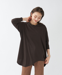 qualite | アシメコットンカットソー(Tシャツ/カットソー)