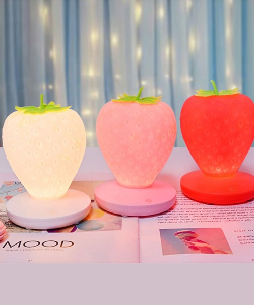 aimoha(アイモハ)の「いちごのミニ卓上ライト(照明・レディース・ホワイト/レッド/ピンク・FREE)」の13枚目の写真