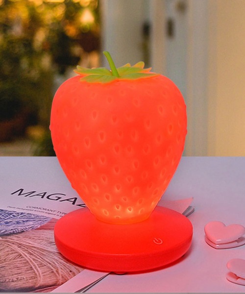 aimoha(アイモハ)の「いちごのミニ卓上ライト(照明・レディース・ホワイト/レッド/ピンク・FREE)」の15枚目の写真