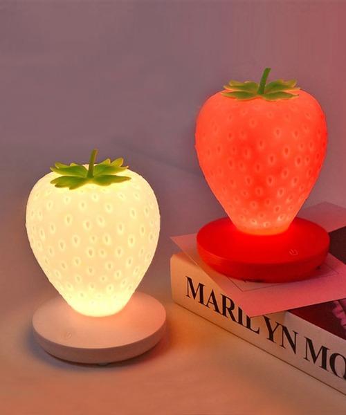 aimoha(アイモハ)の「いちごのミニ卓上ライト(照明・レディース・ホワイト/レッド/ピンク・FREE)」の17枚目の写真
