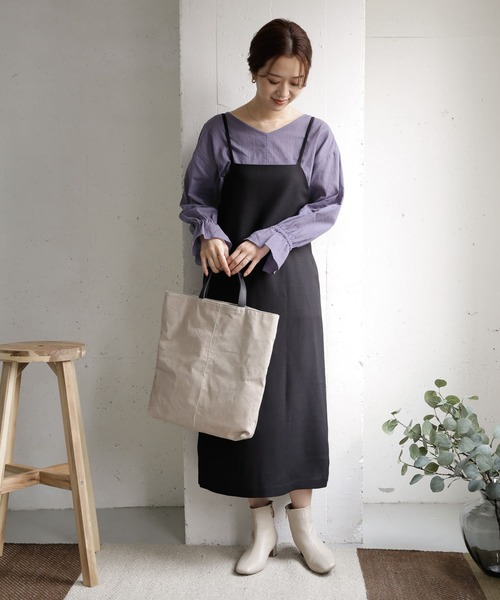 URBAN RESEARCH DOORS(アーバンリサーチドアーズ)の「楊柳キャンディスリーブチュニック(Tシャツ/カットソー・レディース・ブラック/グレー系その他/ライトベージュ・ONE)」の20枚目の写真