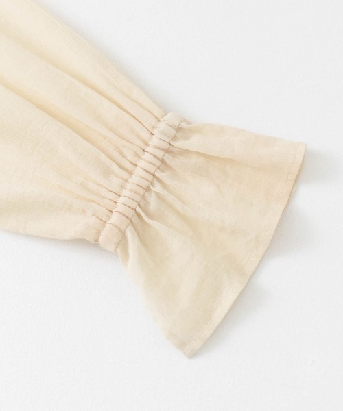 URBAN RESEARCH DOORS(アーバンリサーチドアーズ)の「楊柳キャンディスリーブチュニック(Tシャツ/カットソー・レディース・ブラック/グレー系その他/ライトベージュ・ONE)」の4枚目の写真