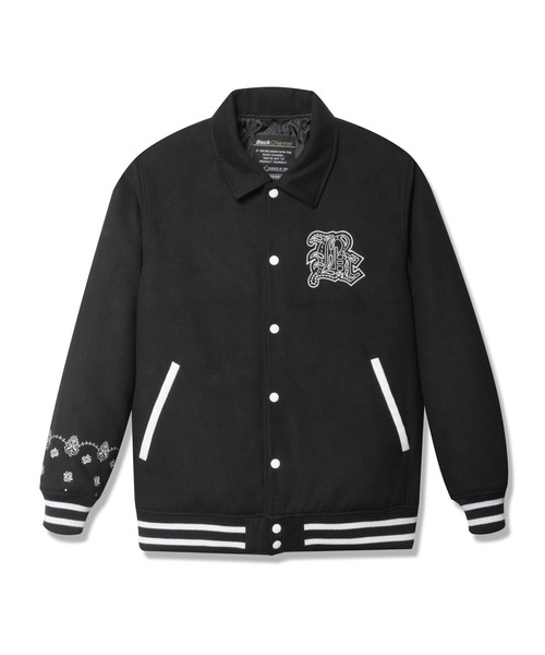 Back Channel(バックチャンネル)の「STADIUM JACKET(スタジャン・メンズ・ブラック/ネイビー/グレー・MEDIUM/LARGE/X-LARGE/XX-LARGE/SMALL)」の10枚目の写真