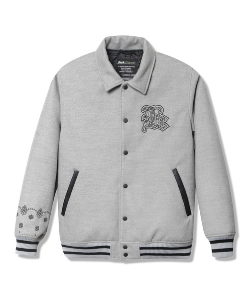 Back Channel(バックチャンネル)の「STADIUM JACKET(スタジャン・メンズ・ブラック/ネイビー/グレー・MEDIUM/LARGE/X-LARGE/XX-LARGE/SMALL)」の6枚目の写真