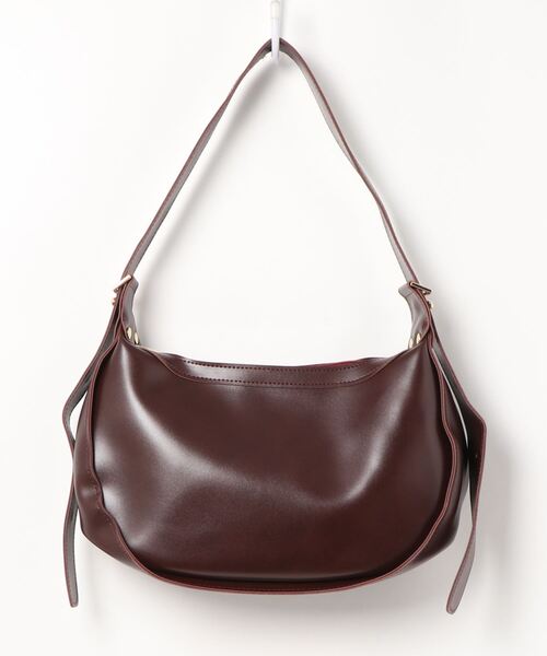 Q(キュー)の「ラウンドショルダーバッグ(ショルダーバッグ・レディース・ダークブラウン/ブラック/アイボリー・ONE SIZE)」の14枚目の写真