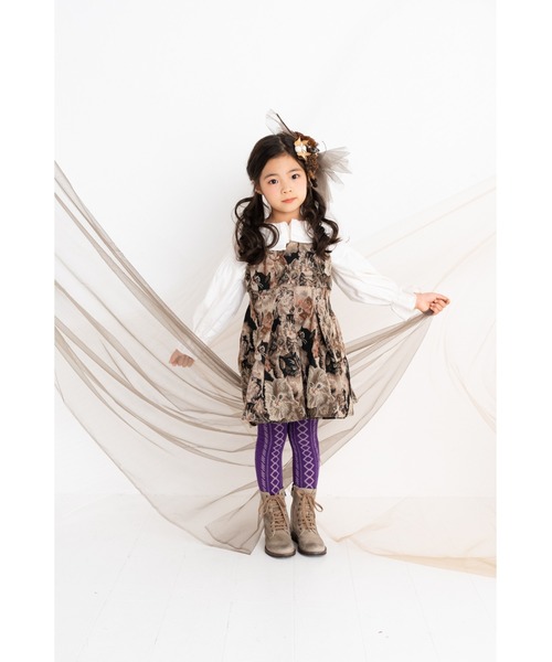 遠い日のメモワール～私の小さなオルゴール～柄ジャンパースカート nino（ニノ）の「ねこゴブラン織りジャンパースカート