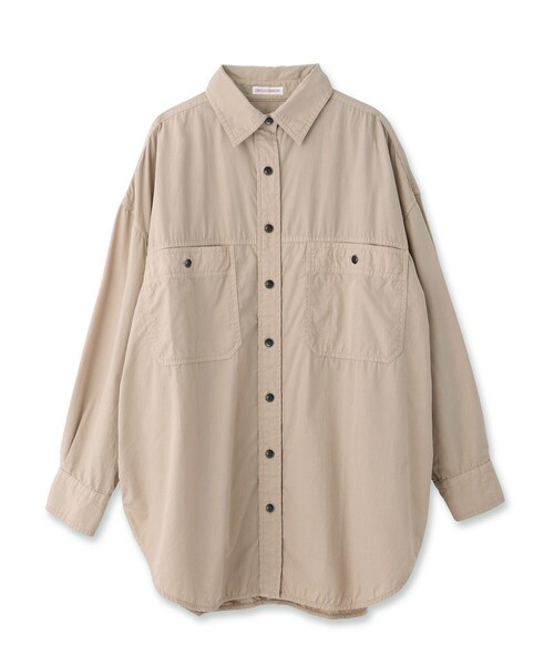 DRESSTERIOR（ドレステリア）の「◆製品染ワークシャツ（シャツ/ブラウス・レディース・チャコールグレー/ベージュ/レンガ・38/36）」の4枚目の写真